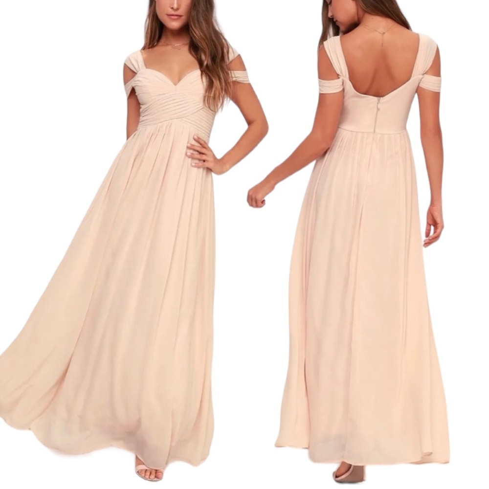 LULUS Make Me Move Occasion‎ Dress in Blush. Size Small